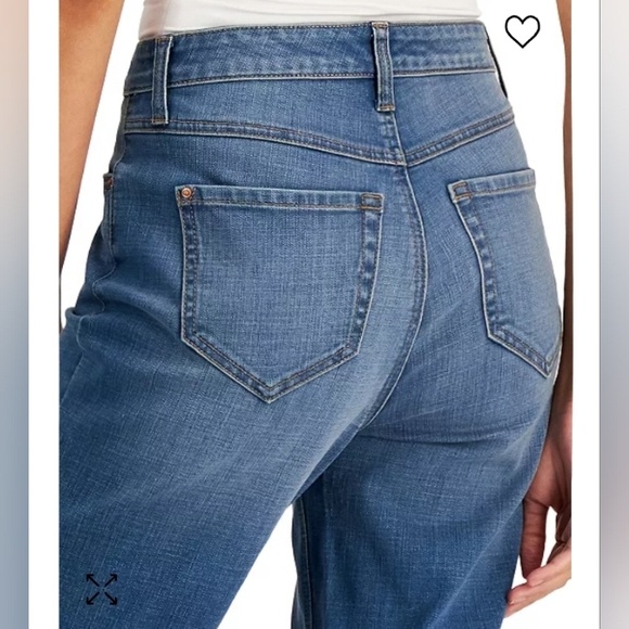 INC | Women's High Rise Slit-Hem Crop Jeans. - Picture 3 of 7